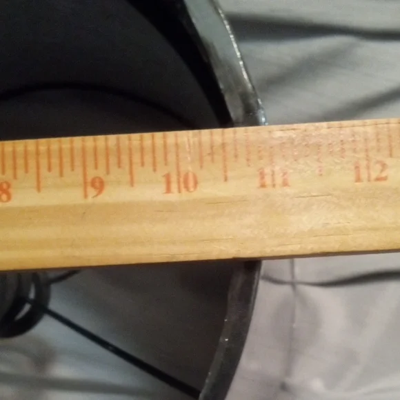 Set Of 3 Cost Plus World Market Black and Silver Drum Lamp Shades - Picture 7 of 9